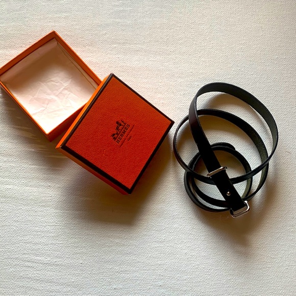 Hermès 28” leather triple tour bracelet - Picture 2 of 3